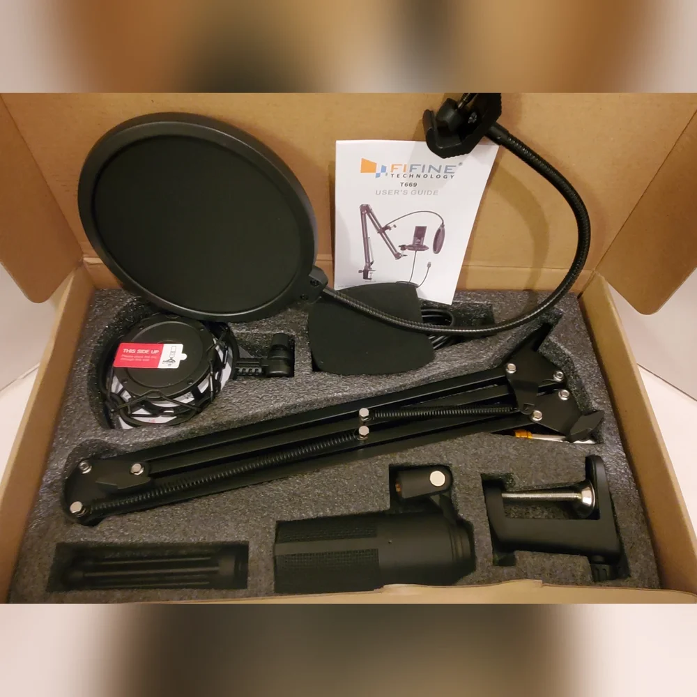 FIFINE Studio Condenser USB Microphone Computer PC Microphone New